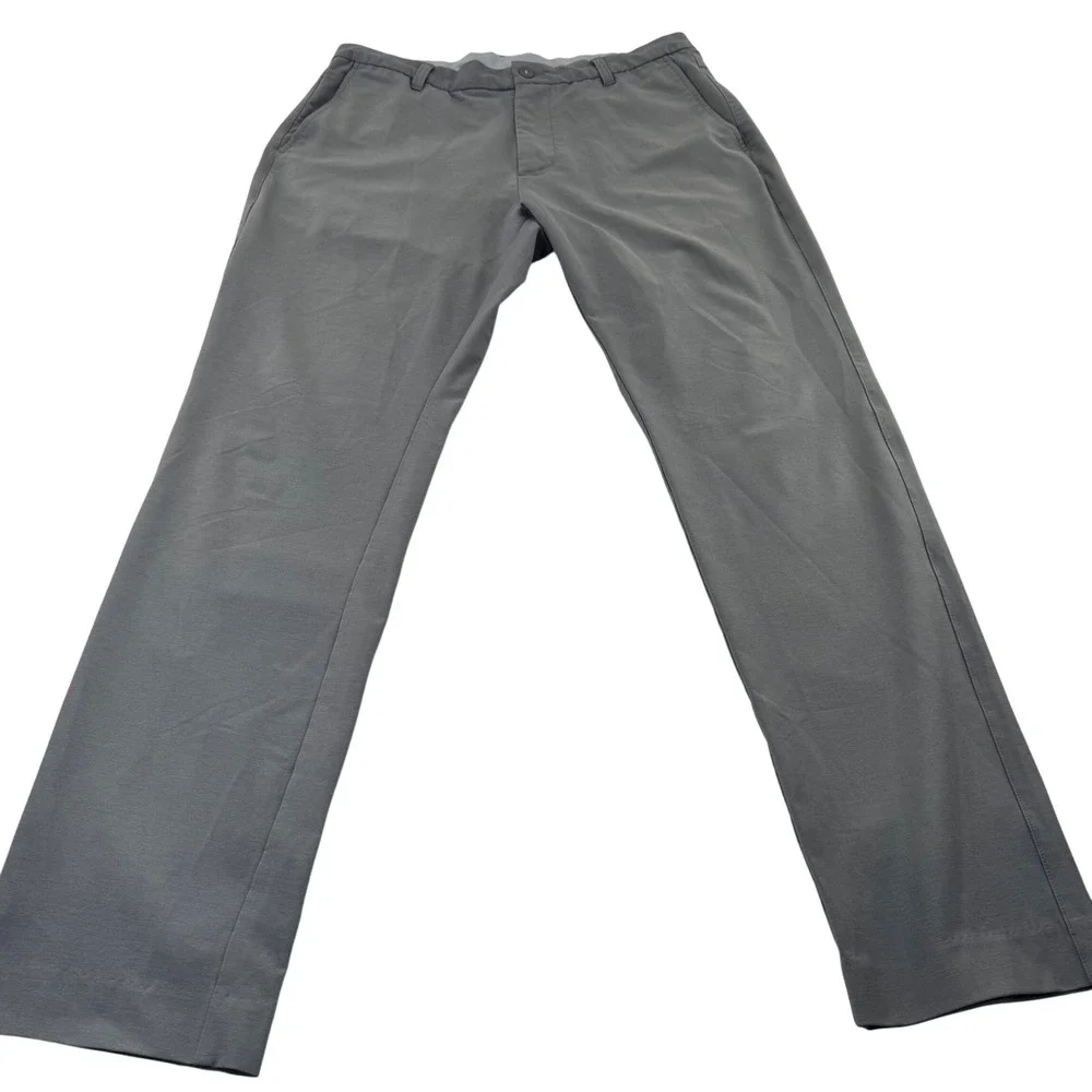 FootJoy Golf Pants Mens 34x30 Gray Performance Stretch‎ Tech Breathable Chinos